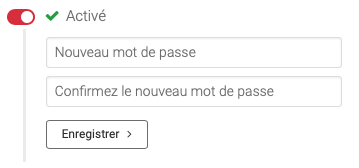 Capture d'écran: choisir un mot de passe pour protéger un fichier
